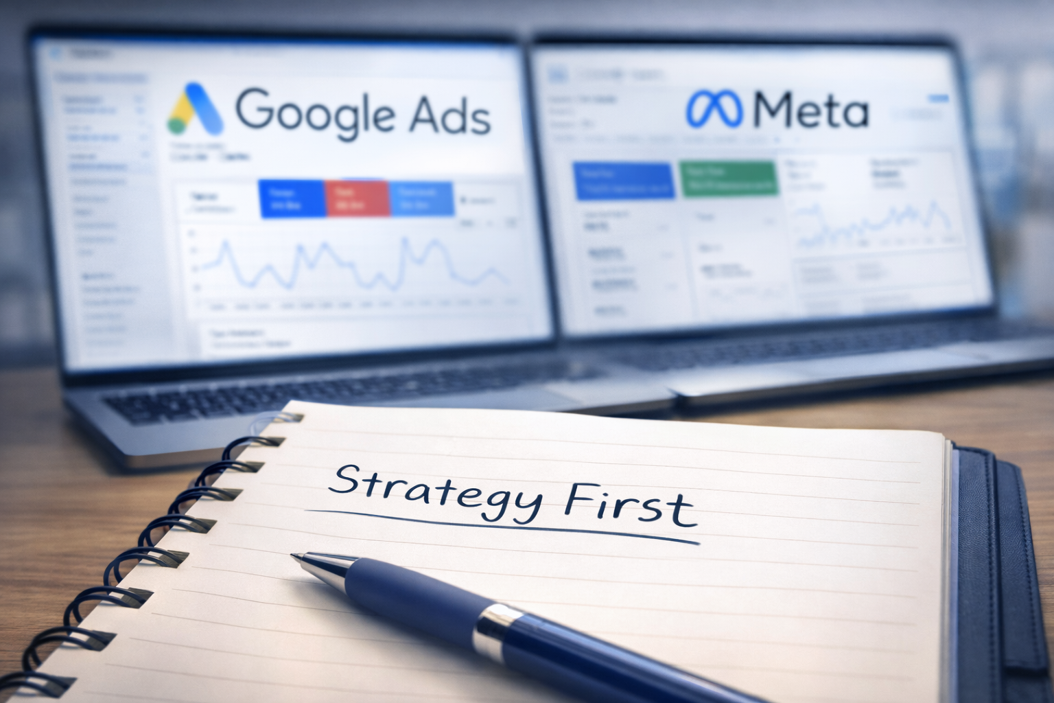 digital marketing strategy before running google or meta ads for small businesses in buckinghamshire